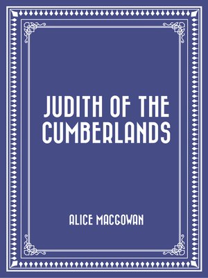 cover image of Judith of the Cumberlands